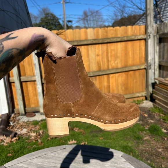 Loeffler Randall Women's Anabelle Clog Boot 5 Cacao Brown Ankle Boots - Picture 8 of 12